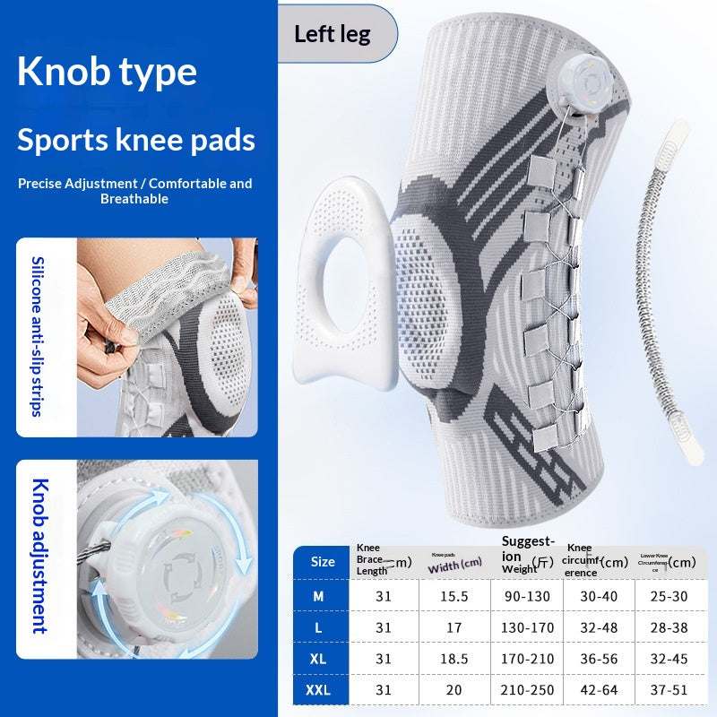 Dial Knee Sleeve in White