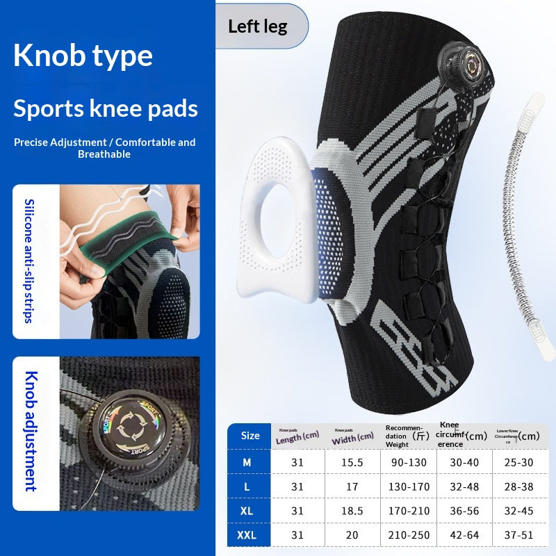 Dial Knee Sleeve in Charcoal