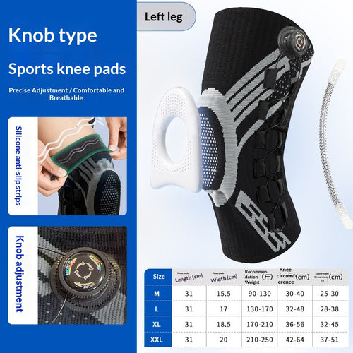 Dial Knee Sleeve in Charcoal