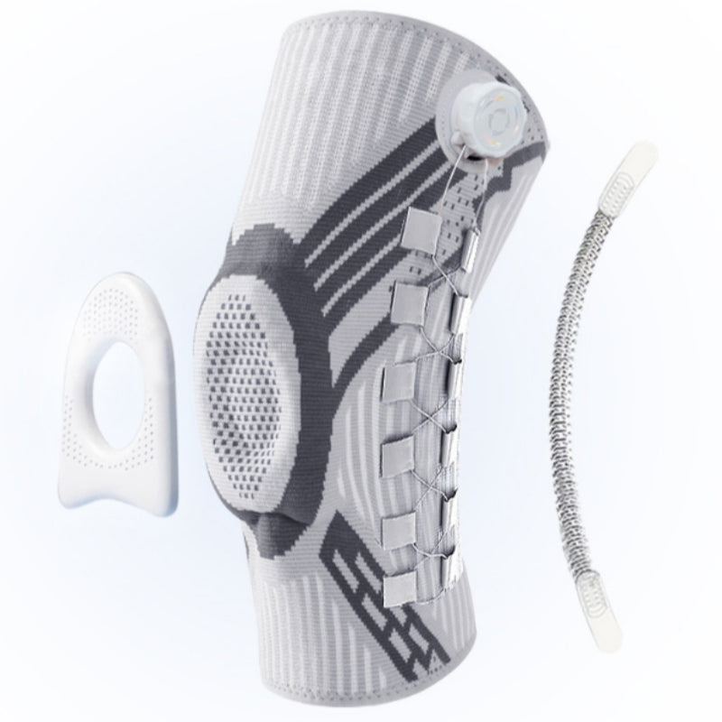 The Dial Knee Sleeve with patella ring and side stabiliser